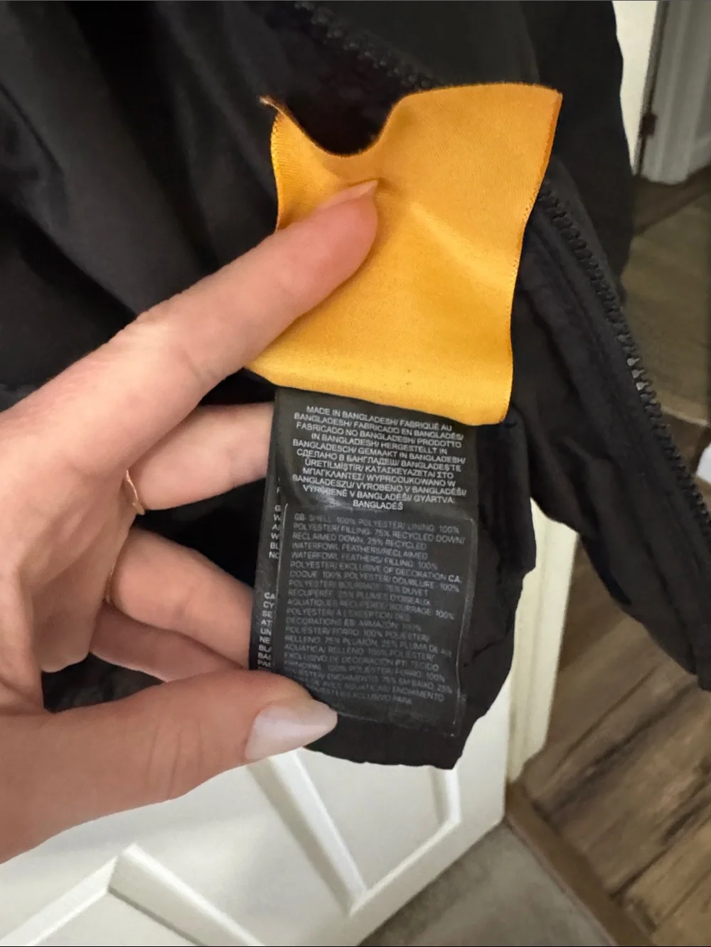 The North Face Black Hooded Quilted Jacket